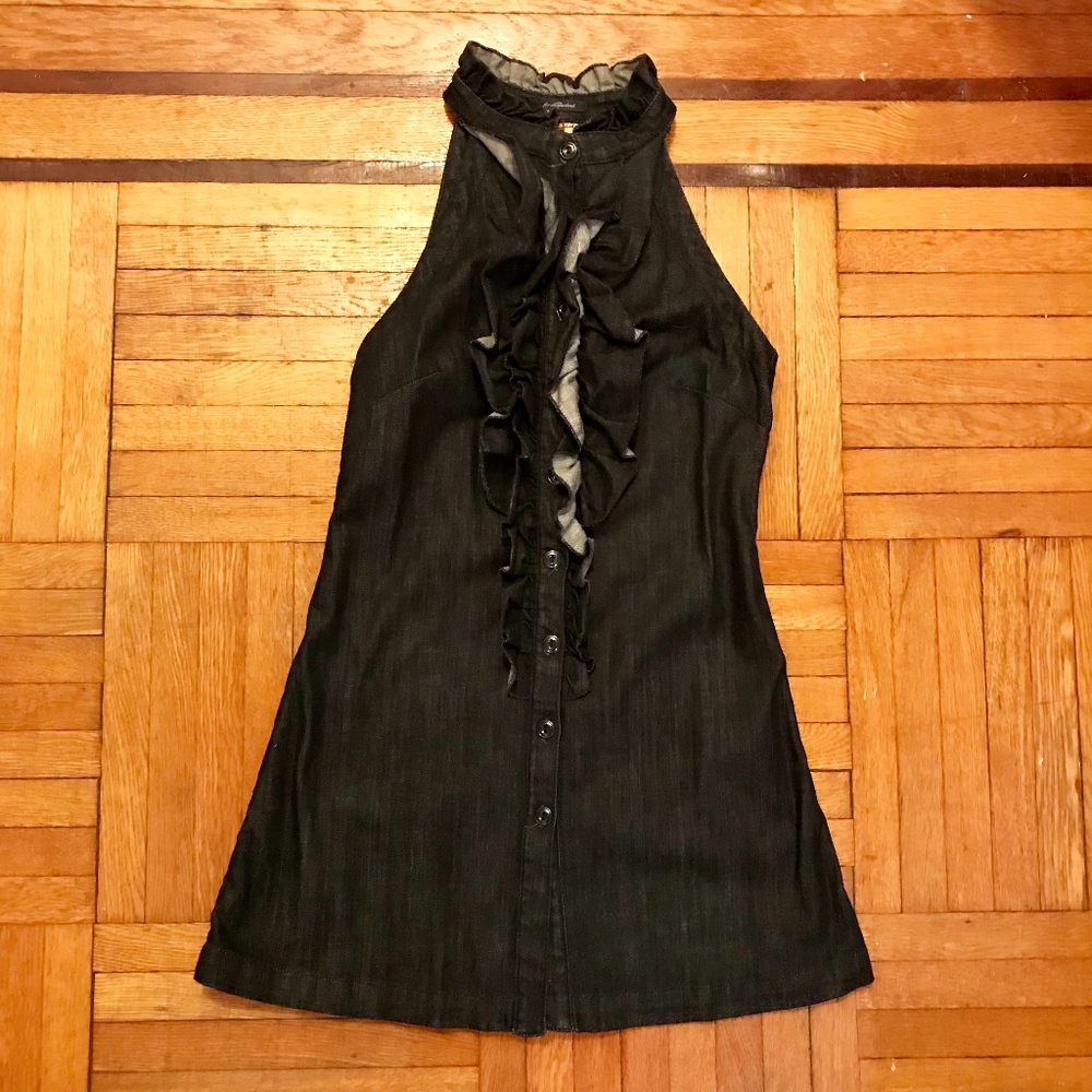 7 For All Mankind Stretch Denim Mini Dress